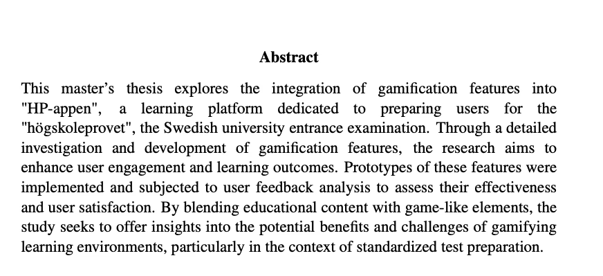 Thesis Work